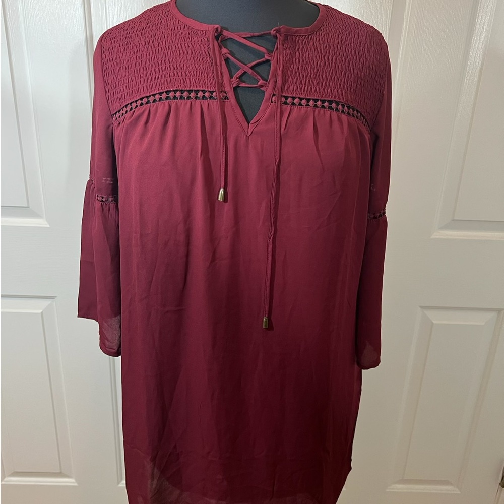New Look Red Relaxed Blouse